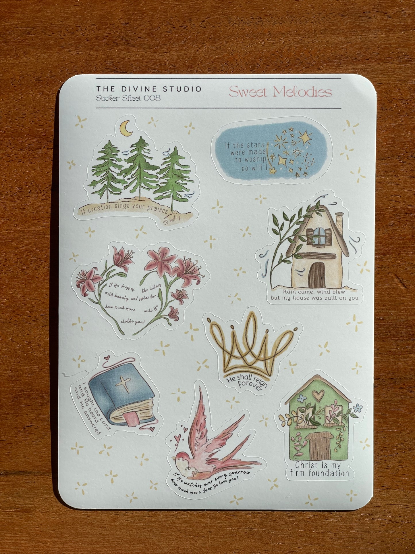 "Sweet Melodies" sticker sheet