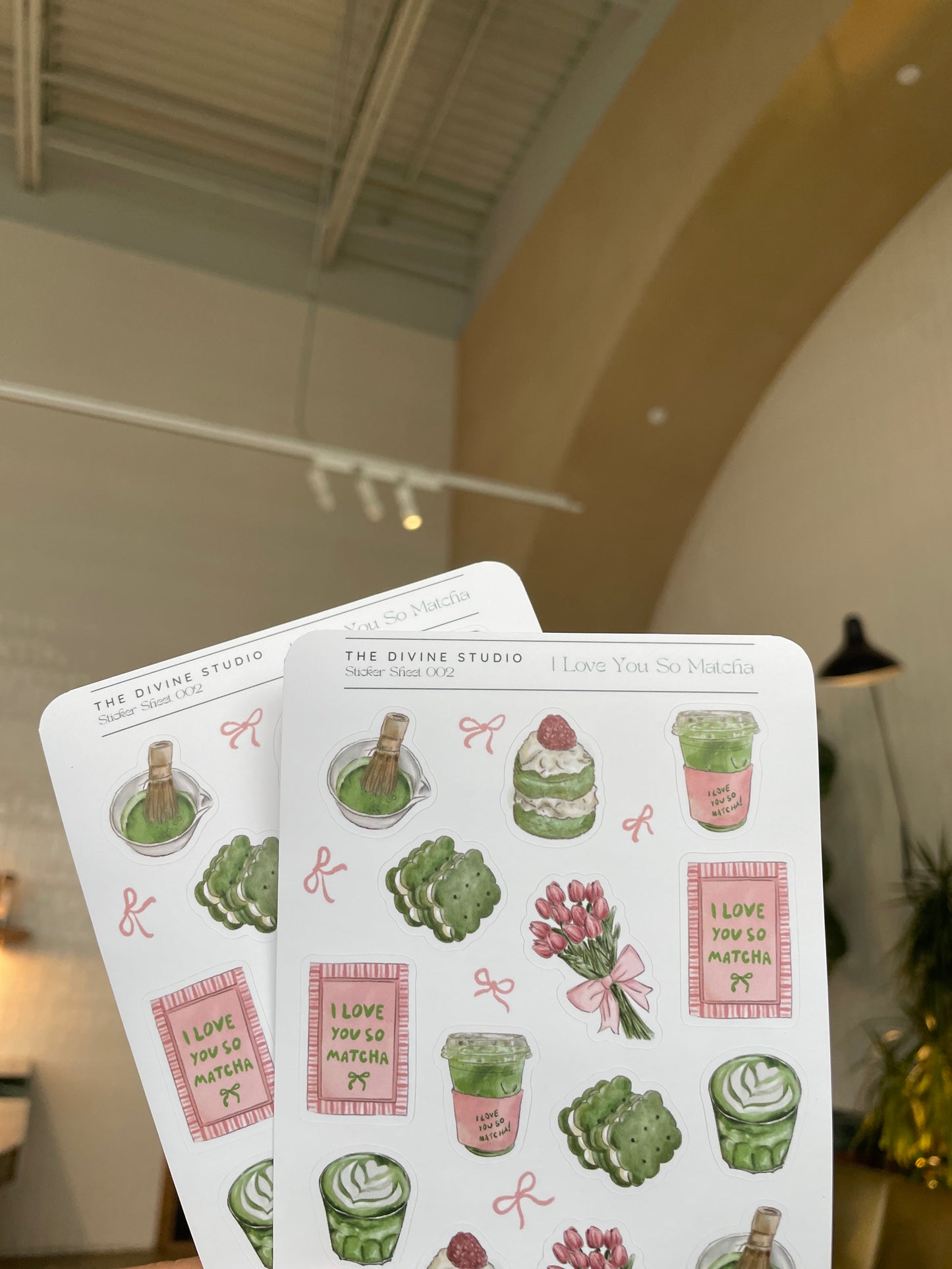 "I love you so Matcha" sticker sheet